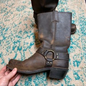Frye harness boot. Brown size 7 1/2 women’s